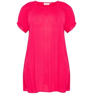 Kaffe Curve, Dames, Blouses & Shirts, Roze, Maat: 3XL Viscose,