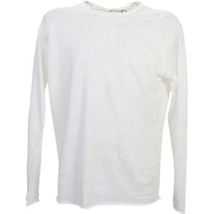 Original Vintage, Heren, Tops, Wit, Maat: XL Linnen,