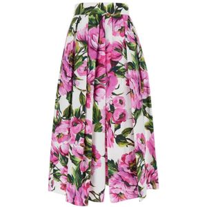 Dolce & Gabbana, Dames, Rokken, Veelkleurig, Maat: S Katoen,