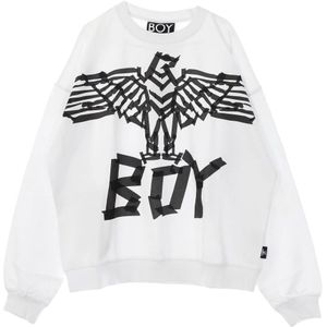 BOY London, Heren, Sweatshirts & Hoodies, Wit, Maat: S Katoen,