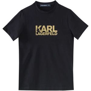 Karl Lagerfeld, Heren, Tops, Zwart, Maat: S Katoen,