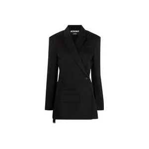 Jacquemus Zwarte jassen , Black , Dames , Maat: M