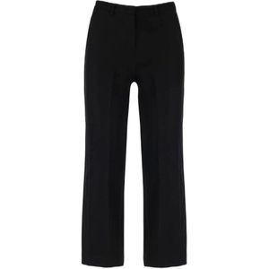 Silvian Heach, Dames, Broeken, Zwart, Maat: S Poliester,