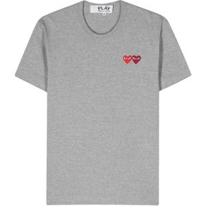 Comme des Garçons Play, Heren, Tops, Grijs, Maat: XS