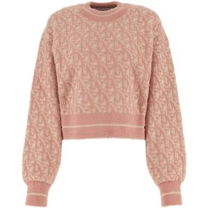 Palm Angels, Dames, Sweatshirts & Hoodies, Roze, Maat: S Nylon,