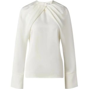 Malina, Dames, Blouses & Shirts, Wit, Maat: L Poliester,