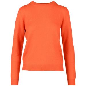 Malo, Dames, Truien, Oranje, Maat: XS Kasjmier,
