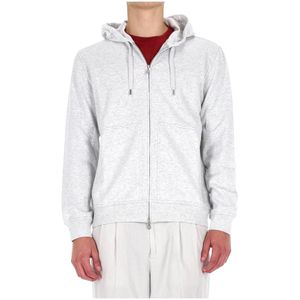 Brunello Cucinelli, Heren, Sweatshirts & Hoodies, Grijs, Maat: S Katoen,