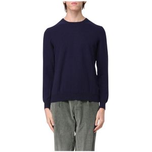 Fedeli, Heren, Truien, Blauw, Maat: 4XL Kasjmier,