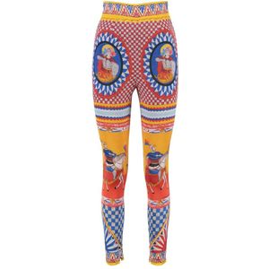 Dolce & Gabbana, Dames, Broeken, Veelkleurig, Maat: XS