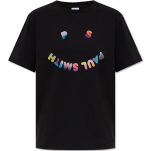 PS By Paul Smith, Dames, Tops, Zwart, Maat: L Katoen,