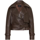 Oui, Dames, Jassen, Bruin, Maat: XL Poliester,