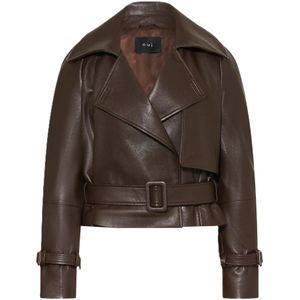 Oui, Dames, Jassen, Bruin, Maat: XL Poliester,