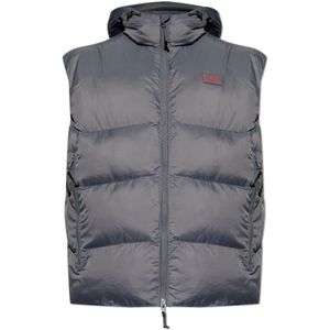 Emporio Armani Ea7, Heren, Jassen, Grijs, Maat: S Polyamide,