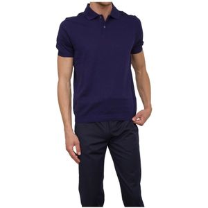 Corneliani, Heren, Tops, Blauw, Maat: XL Katoen,