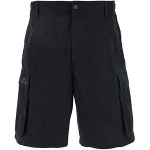 Dsquared2 Zwarte Cargo Shorts in Katoen Man , Black , Heren , Maat: S