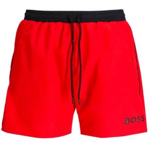 Hugo, Heren, Badkleding, Rood, Maat: L Poliester,