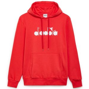 Diadora, Heren, Sweatshirts & Hoodies, Rood, Maat: 2XL Katoen,