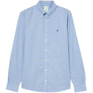 Brooks Brothers, Heren, Overhemden, Blauw, Maat: XL Fleece,