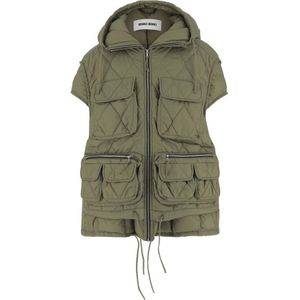 Ienki Ienki, Dames, Jassen, Groen, Maat: S Nylon,