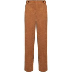 Silvian Heach, Dames, Broeken, Bruin, Maat: 2XS Nylon,