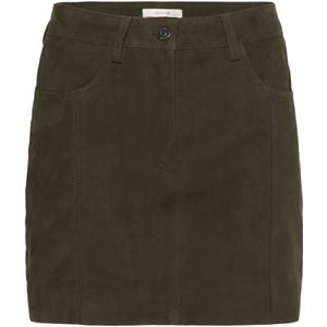 Gestuz, Dames, Rokken, Groen, Maat: S Suède,