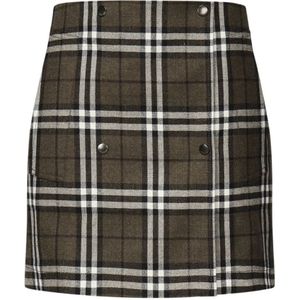 Burberry, Dames, Rokken, Veelkleurig, Maat: XS Wol,