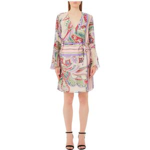 Liu Jo, Dames, Jurken, Veelkleurig, Maat: L Zijde,