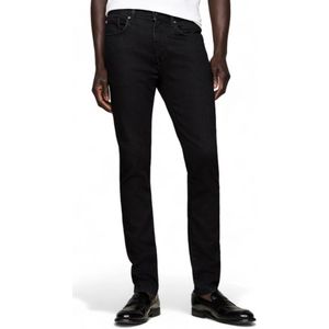 Tommy Hilfiger, Heren, Jeans, Zwart, Maat: W33 Katoen,
