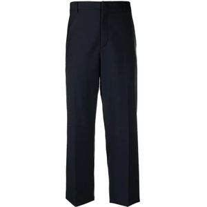 Valentino, Heren, Broeken, Blauw, Maat: M Leer,