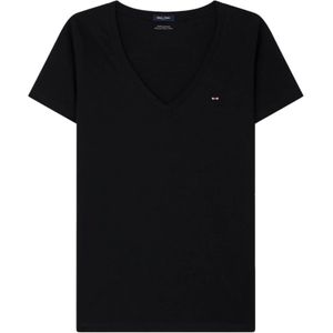 Eden Park, Heren, Tops, Zwart, Maat: S Katoen,