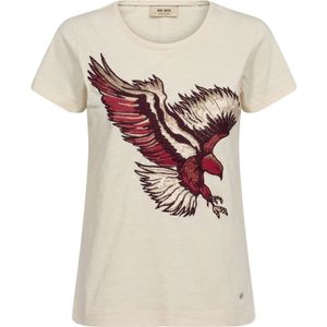 MOS Mosh, Dames, Tops, Beige, Maat: M Katoen,