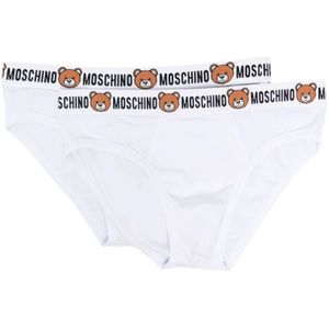 Moschino, Heren, Ondergoed, Wit, Maat: S Katoen,