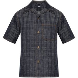 Burberry, Heren, Overhemden, Blauw, Maat: L Katoen,
