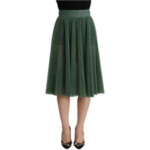 Dolce & Gabbana, Dames, Rokken, Groen, Maat: XS Katoen,