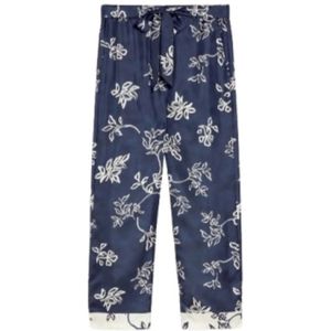 Max Mara, Dames, Broeken, Blauw, Maat: S Zijde,