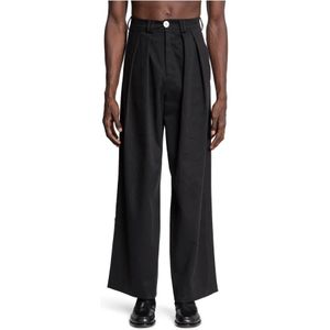 S.s.daley, Heren, Broeken, Zwart, Maat: W30 Wol,