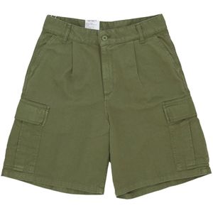 Carhartt Wip, Heren, Korte broeken, Groen, Maat: W28 Katoen,