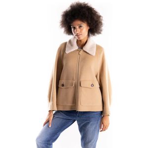 Marella, Dames, Jassen, Beige, Maat: XS Wol,