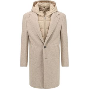 Boggi Milano - Dresda Jas - Beige - Heren - Wol - Waterbestendige Bodywarmer