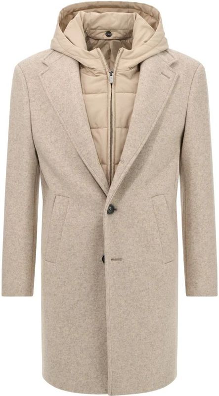 Boggi Milano - Dresda Jas - Beige - Heren - Wol - Waterbestendige Bodywarmer