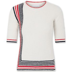 Rabanne, Dames, Truien, Wit, Maat: S Jersey,