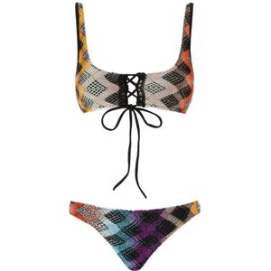 Missoni, Dames, Badkleding, Veelkleurig, Maat: L Viscose,