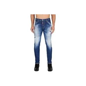 Dsquared2 Skater Slim-fit Jeans - Azul, 44 , Blue , Heren , Maat: XL
