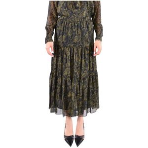 Michael Kors, Dames, Rokken, Bruin, Maat: XS Poliester,