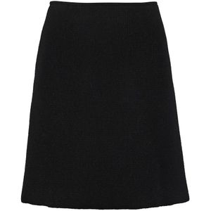 Bottega Veneta, Dames, Rokken, Zwart, Maat: M Wol,