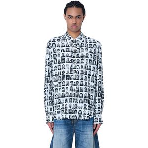 Martine Rose, Heren, Overhemden, Zwart, Maat: L Viscose,