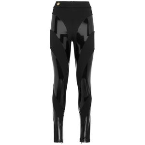 Philipp Plein, Dames, Broeken, Zwart, Maat: S Katoen,