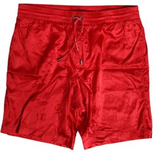 Dolce & Gabbana, Heren, Badkleding, Rood, Maat: M Zijde,