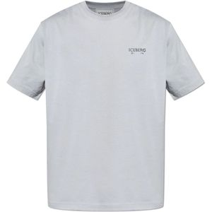 Iceberg, Heren, Tops, Grijs, Maat: S